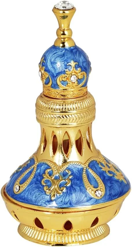 عطر روغنی متمرکز الحرمین تاج 12 میلی لیتر | عطر عربی لوکس با رایحه یاس، عود، مشک و عنبر | رایحه ماندگار بدون الکل مناسب برای آقایان و بانوان