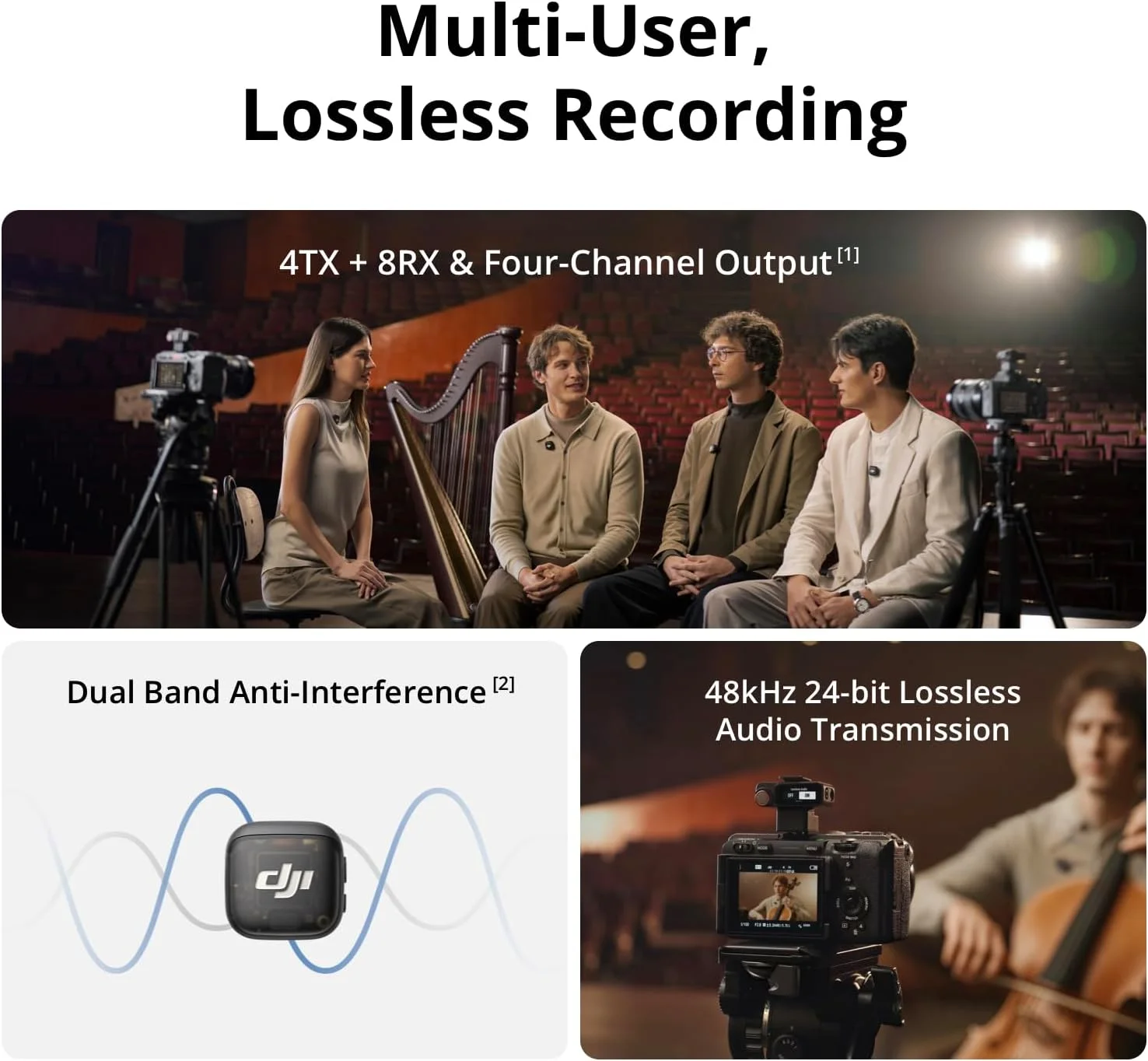 فرستنده DJI Mic 3، میکروفون مینی بی سیم برای آیفون/دوربین/اندروید، میکروفون یقهای، 32 بیتی شناور، کد زمانی یکپارچه، ولاگ، مصاحبه، استریمینگ، نسخه امارات فرستنده DJI Mic 3، میکروفون مینی بی سیم برای آیفون/دوربین/اندروید، میکروفون یقهای، 32 بیتی شناور، کد زمانی یکپارچه، ولاگ، مصاحبه، استریمینگ، نسخه امارات