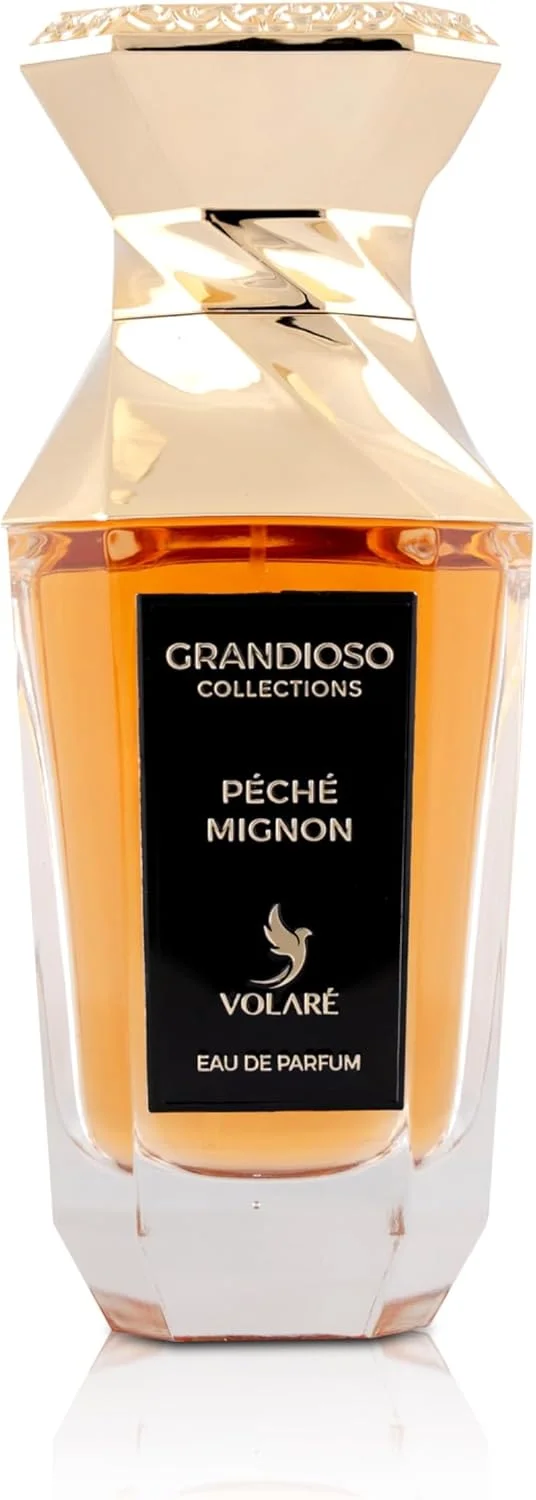 Volare, Peche Mignon Grandioso Collections | هلو مخملی، گل اوسمانتوس و ظرافت چرم کهربایی، ماندگاری طولانی | ادو پرفیوم унисекс - 100 میلی لیتر