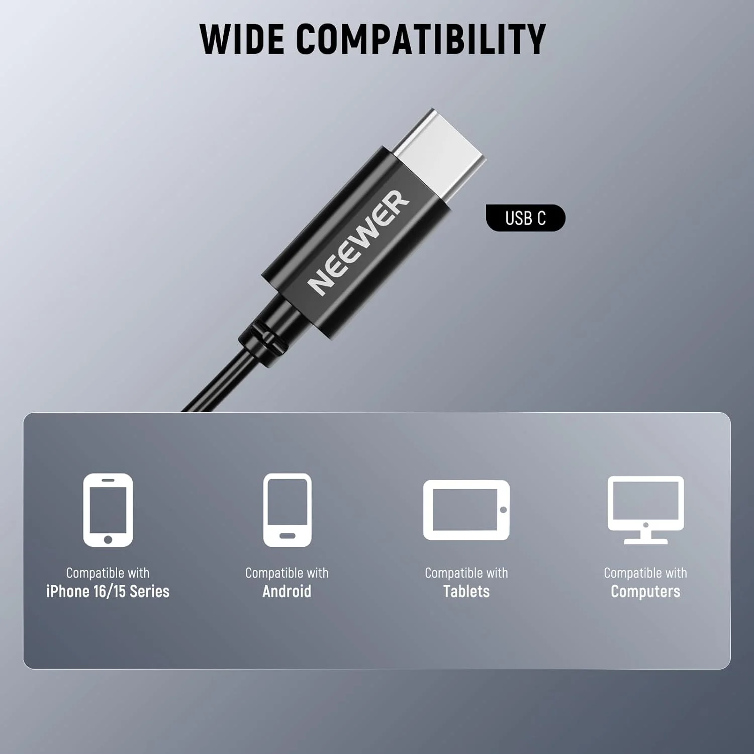 میکروفون یقه ای مینی USB C نیور، بسته 2 عددی، سازگار با آیفون 16 15 پرو مکس، گوشی های اندروید، تبلت و کامپیوتر، میکروفون خازنی اومنی دایرکشنال کلیپسی با کابل 2 متری میکروفون یقه ای مینی USB C نیور، بسته 2 عددی، سازگار با آیفون 16 15 پرو مکس، گوشی های اندروید، تبلت و کامپیوتر، میکروفون خازنی اومنی دایرکشنال کلیپسی با کابل 2 متری
