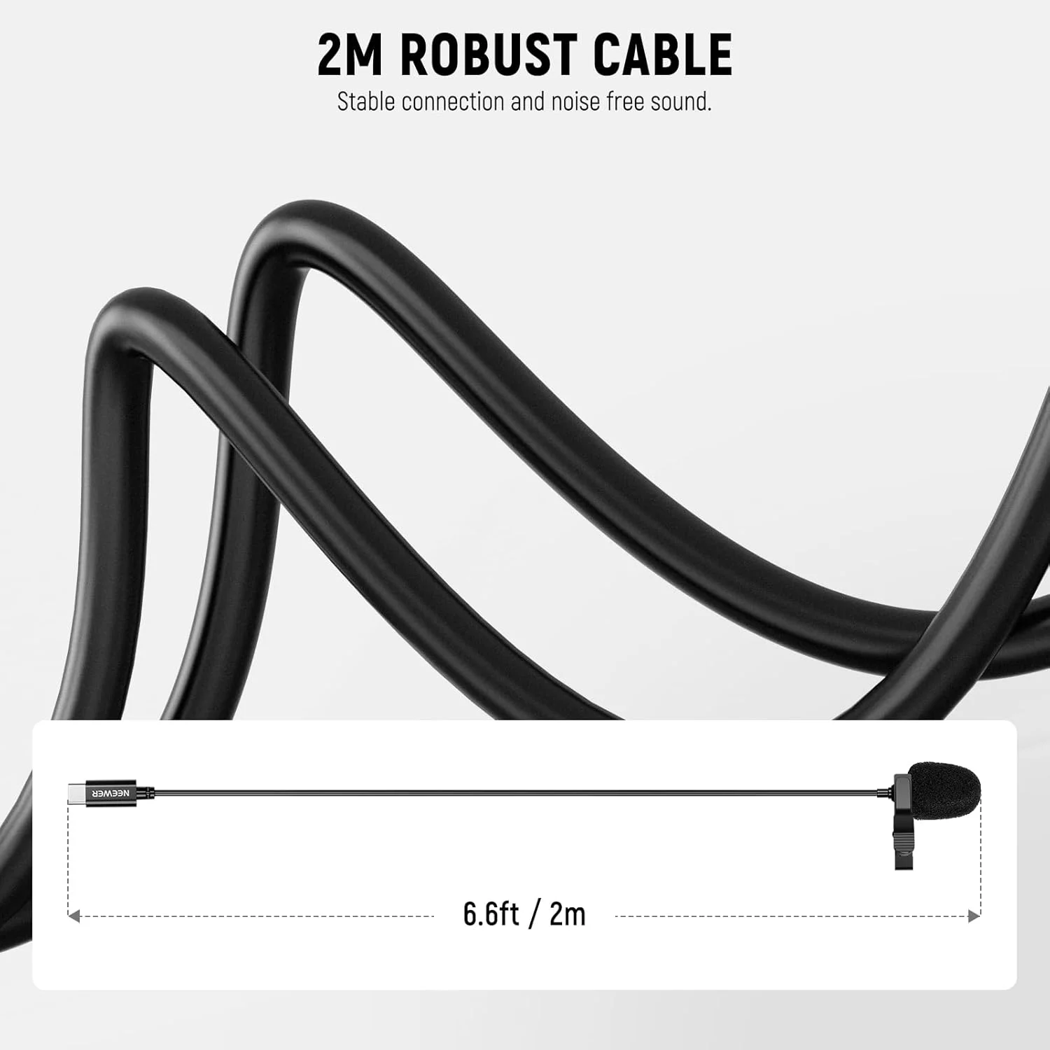 میکروفون یقه ای مینی USB C نیور، بسته 2 عددی، سازگار با آیفون 16 15 پرو مکس، گوشی های اندروید، تبلت و کامپیوتر، میکروفون خازنی اومنی دایرکشنال کلیپسی با کابل 2 متری میکروفون یقه ای مینی USB C نیور، بسته 2 عددی، سازگار با آیفون 16 15 پرو مکس، گوشی های اندروید، تبلت و کامپیوتر، میکروفون خازنی اومنی دایرکشنال کلیپسی با کابل 2 متری