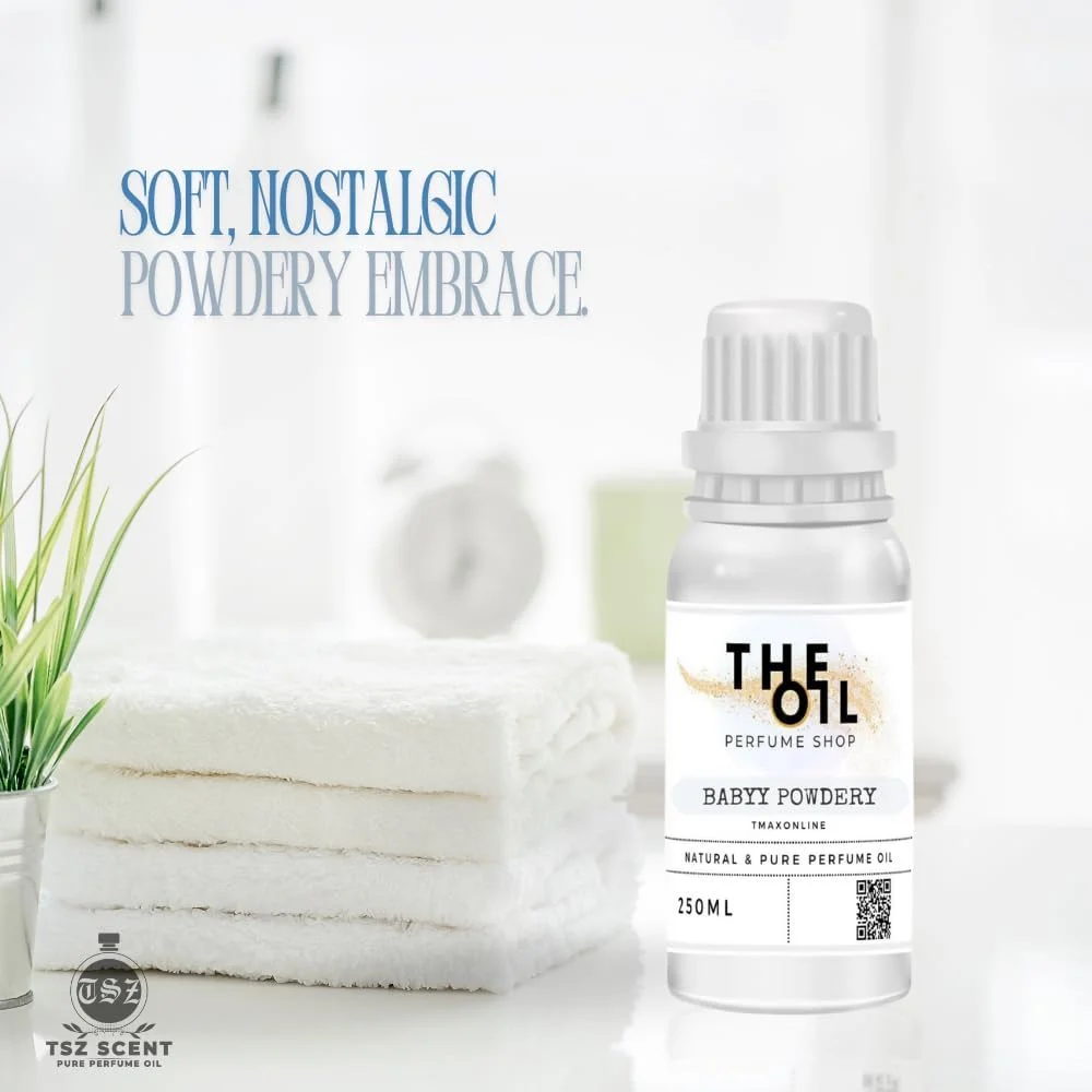 روغن عطر پودری کودک TSZ Scent - 250 میلی لیتر رایحه مشک ملایم و گلدار برای آقایان و بانوان | ماندگاری طولانی، بدون الکل، ملایم روی پوست روغن عطر پودری کودک TSZ Scent - 250 میلی لیتر رایحه مشک ملایم و گلدار برای آقایان و بانوان | ماندگاری طولانی، بدون الکل، ملایم روی پوست
