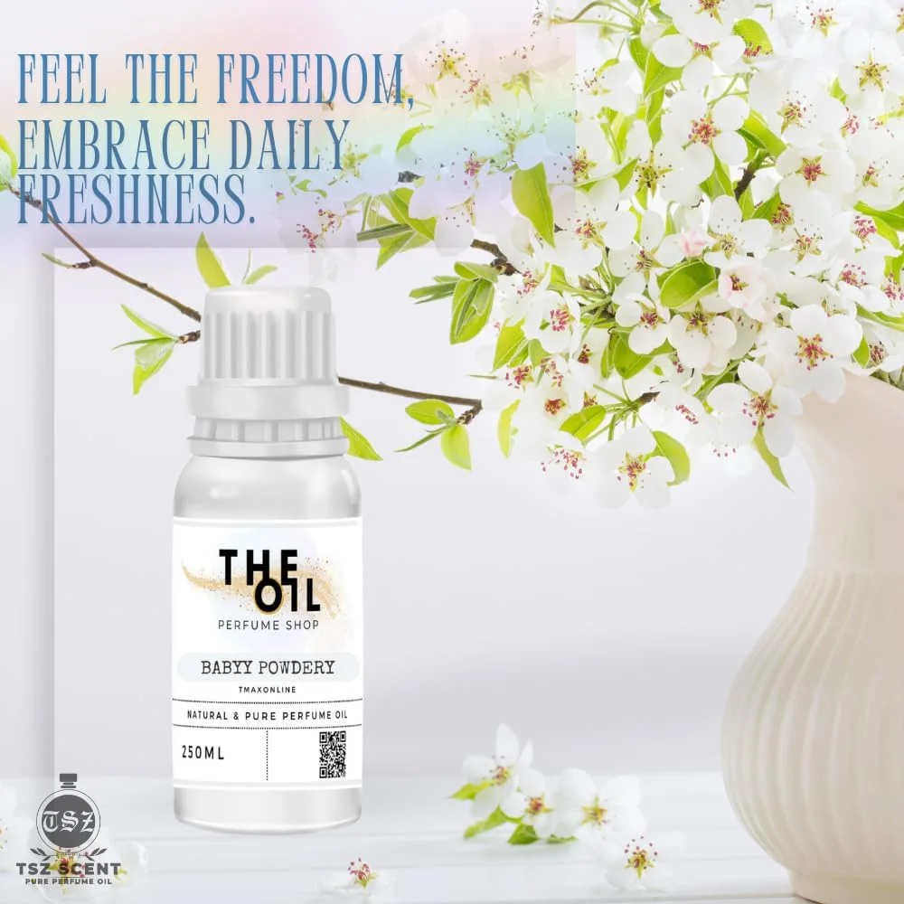 روغن عطر پودری کودک TSZ Scent - 250 میلی لیتر رایحه مشک ملایم و گلدار برای آقایان و بانوان | ماندگاری طولانی، بدون الکل، ملایم روی پوست روغن عطر پودری کودک TSZ Scent - 250 میلی لیتر رایحه مشک ملایم و گلدار برای آقایان و بانوان | ماندگاری طولانی، بدون الکل، ملایم روی پوست