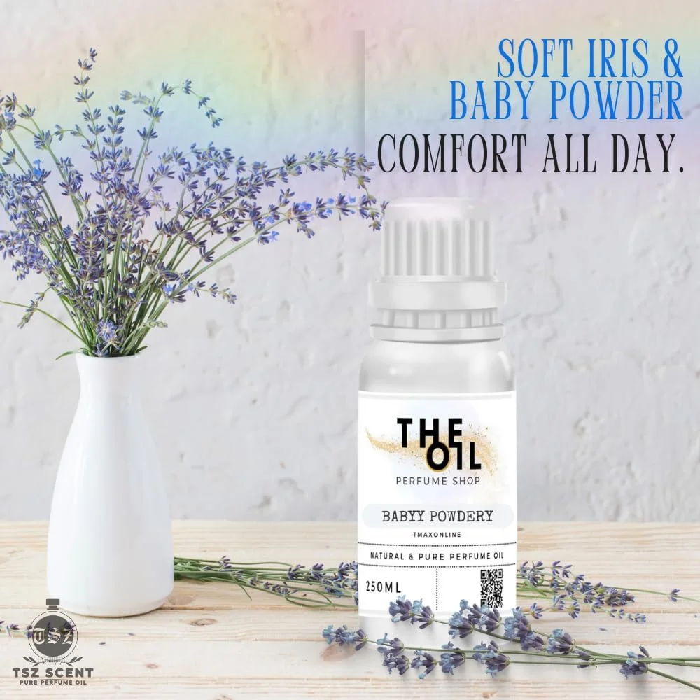 روغن عطر پودری کودک TSZ Scent - 250 میلی لیتر رایحه مشک ملایم و گلدار برای آقایان و بانوان | ماندگاری طولانی، بدون الکل، ملایم روی پوست روغن عطر پودری کودک TSZ Scent - 250 میلی لیتر رایحه مشک ملایم و گلدار برای آقایان و بانوان | ماندگاری طولانی، بدون الکل، ملایم روی پوست