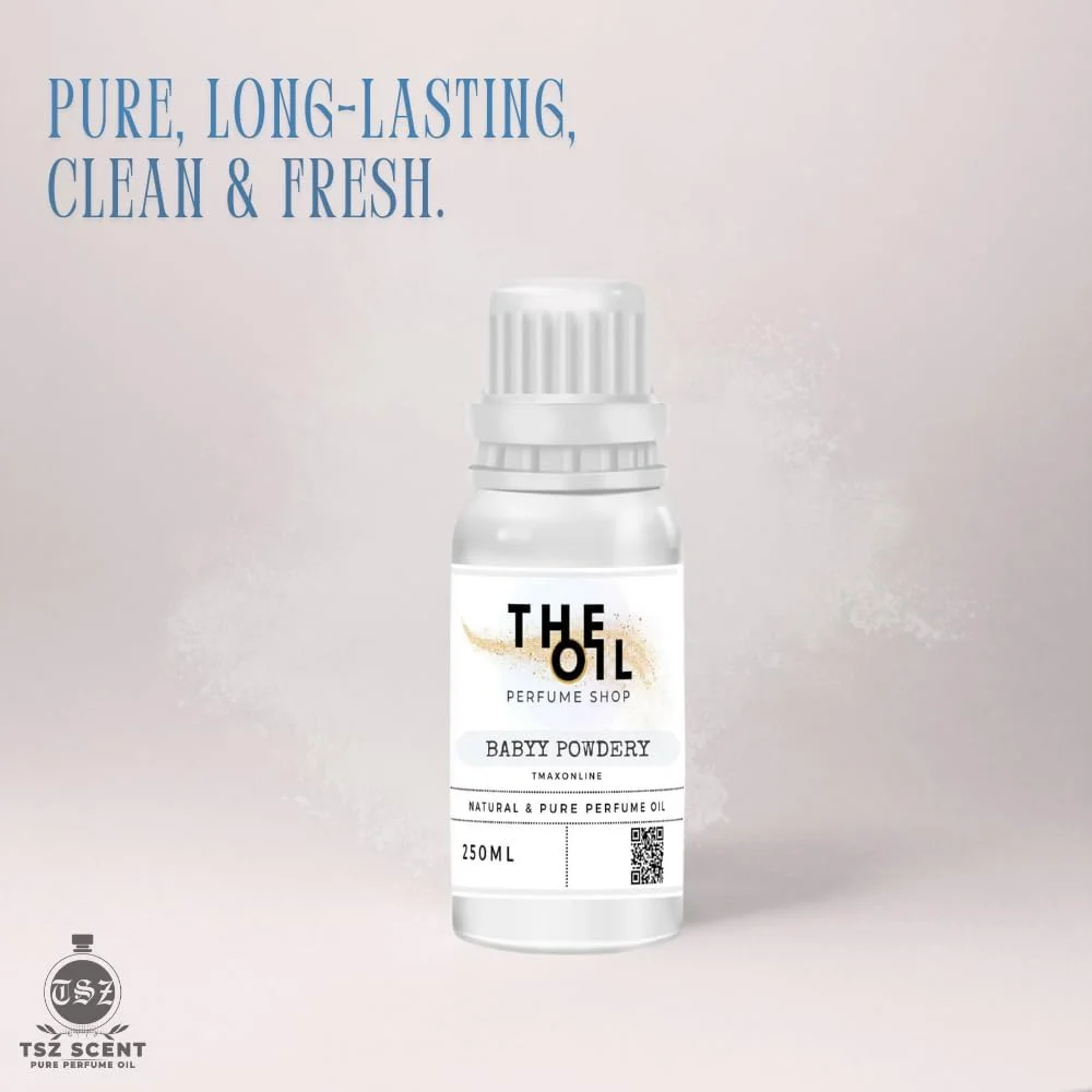 روغن عطر پودری کودک TSZ Scent - 250 میلی لیتر رایحه مشک ملایم و گلدار برای آقایان و بانوان | ماندگاری طولانی، بدون الکل، ملایم روی پوست روغن عطر پودری کودک TSZ Scent - 250 میلی لیتر رایحه مشک ملایم و گلدار برای آقایان و بانوان | ماندگاری طولانی، بدون الکل، ملایم روی پوست