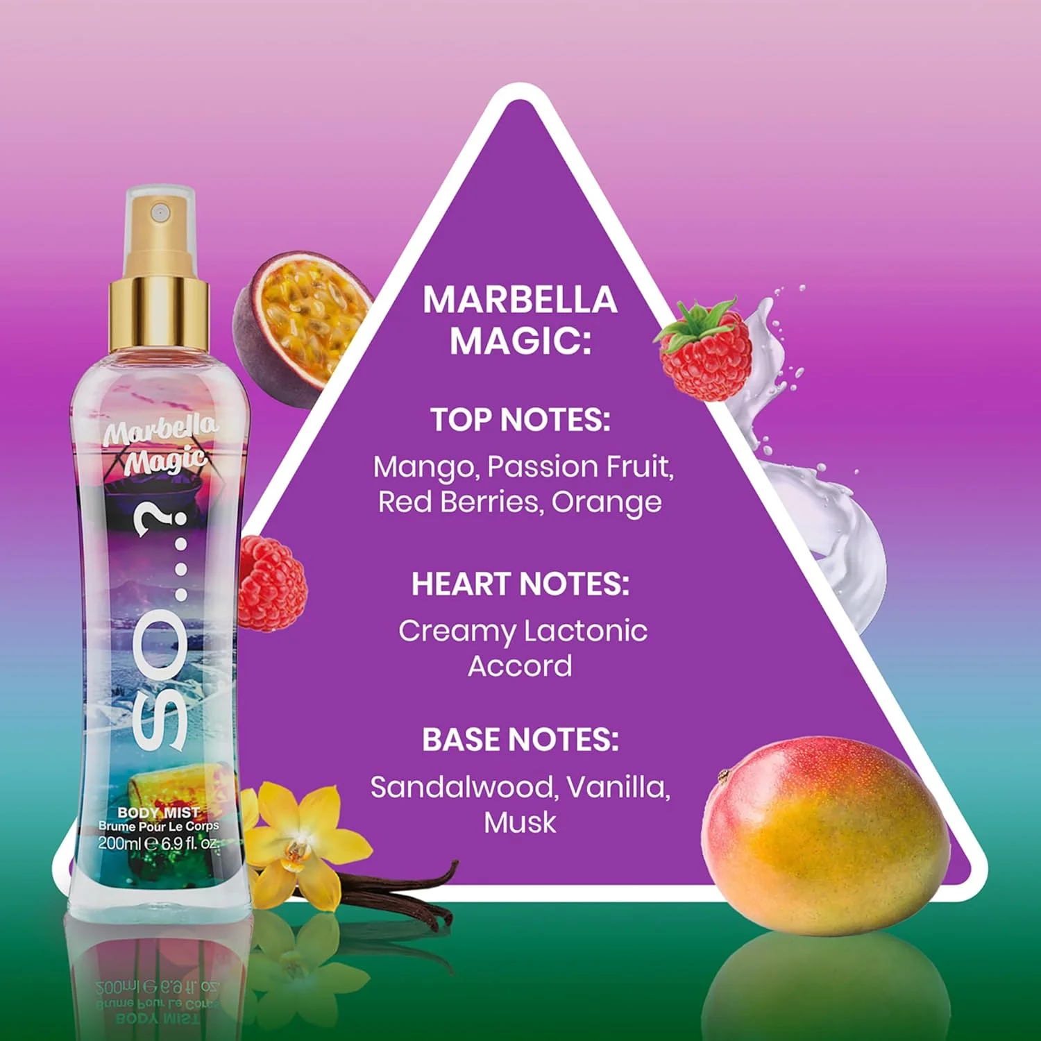 So…? Summer Escapes Womens Marbella Magic Body Mist Fragrance Spray 200ml
