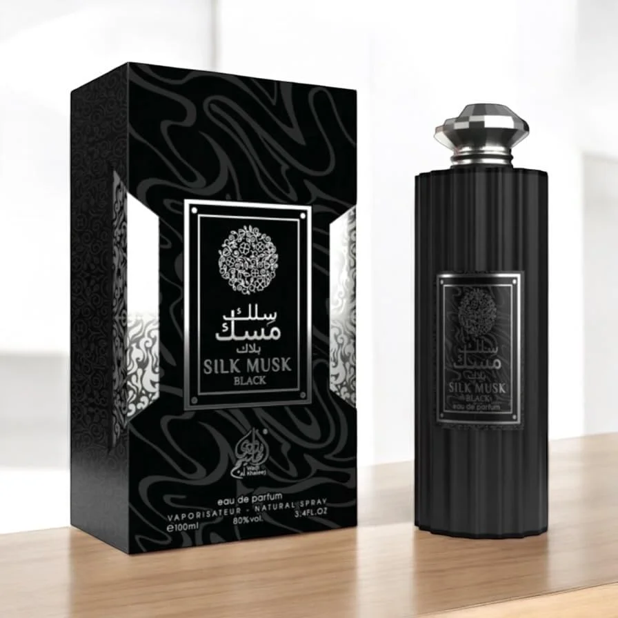 SILK MUSK BLACK Eau de Perfume 100ml for Unisex by Wadi Al Khaleej - Luxurious, Long-Lasting Fragrance