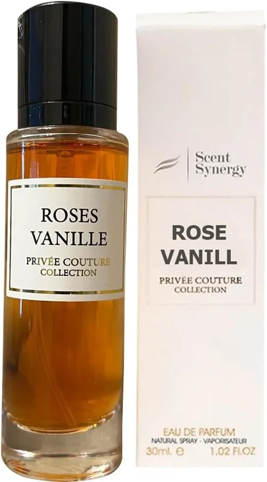 ادو پرفیوم رز و وانیل Scent Synergy حجم 30 میلی لیتر | عطر ماندگار برای زنان | سایز کوچک مسافرتی | مجموعه Privee Couture | رایحه گلی و وانیلی با غلظت بالا