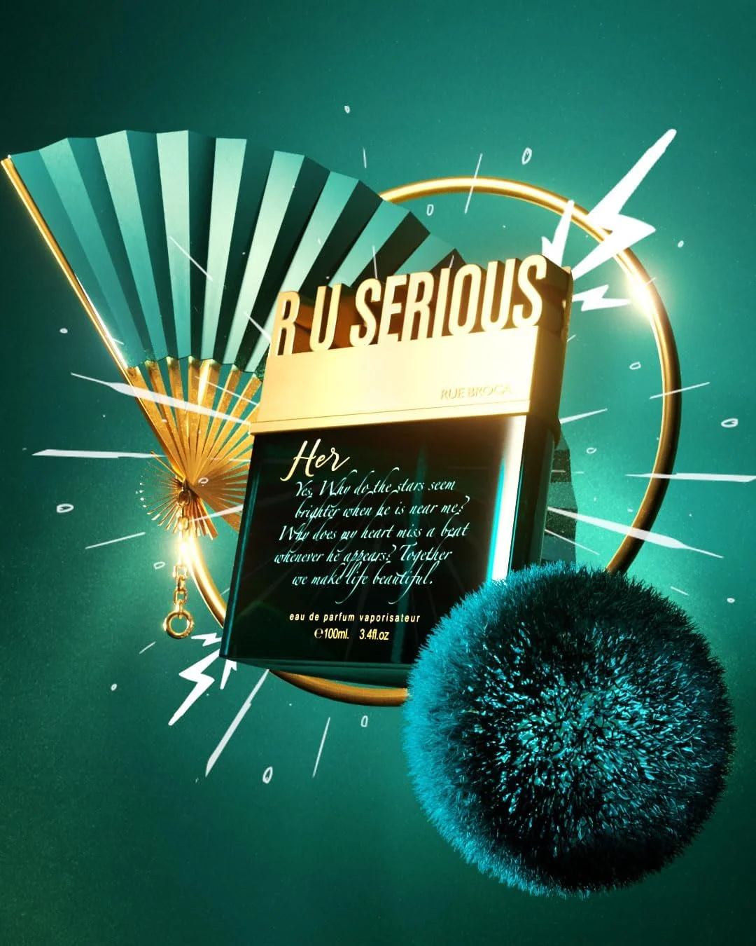 ادو پرفیوم زنانه رو برکا مدل آر یو سریوس هر، 100 میلی لیتر