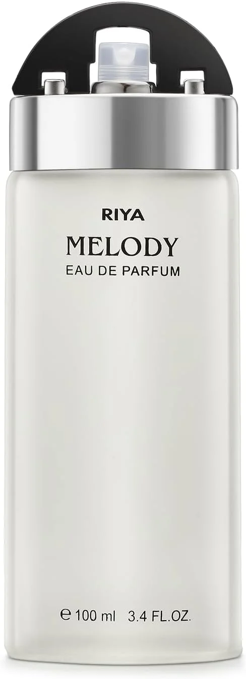 RIYA MELODY (مشکی)| عطر 100 میلی لیتری مردانه و زنانه | ادو پرفیوم با رایحه ماندگار | اسپری عطر مرکباتی گلی و تازه