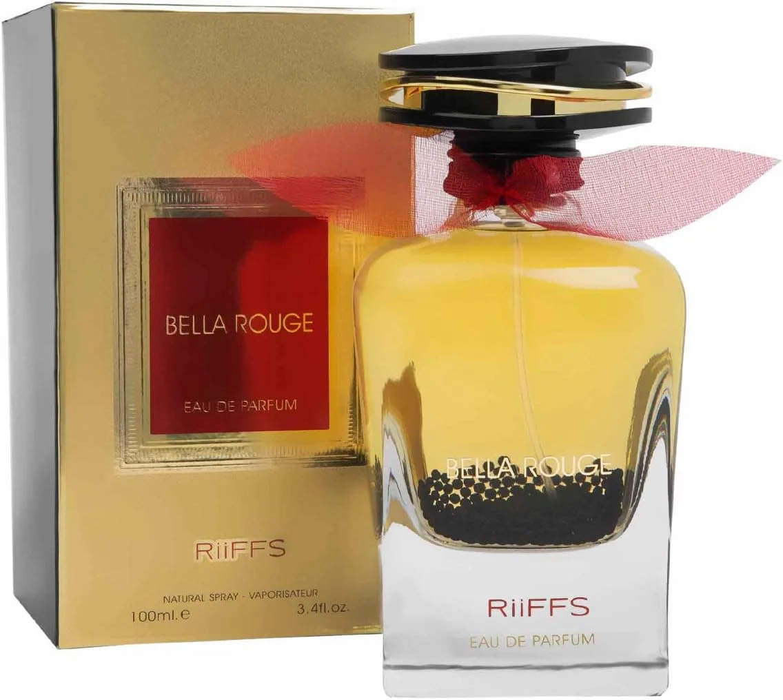 عطر زنانه ریفز پرفیومز Bella Rouge، وارداتی، ماندگاری طولانی، 100 میلی لیتر، مایع، مرکباتی، گلی و مشکی، رایحه آرامش بخش