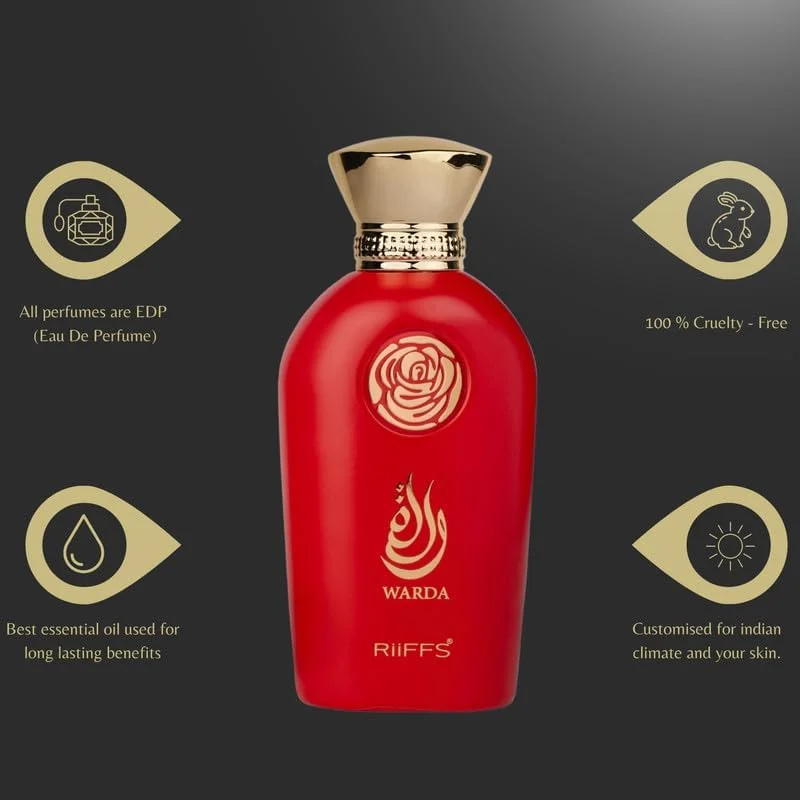 عطر زنانه واردا از RiiFFS | ادو پرفیوم ماندگار | رایحه میوه ای، گلی و گرم - عطر امضای عالی برای استفاده روزمره - 100 میلی لیتر عطر زنانه واردا از RiiFFS | ادو پرفیوم ماندگار | رایحه میوه ای، گلی و گرم - عطر امضای عالی برای استفاده روزمره - 100 میلی لیتر