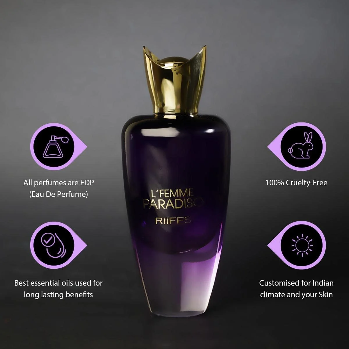 عطر زنانه ریفز L'Femme Paradiso، رایحه وارداتی ممتاز، میوه ای، گلی و شیرین، رایحه آرامش بخش، اسپری ماندگار برای زنان، 80 میلی لیتر عطر زنانه ریفز L'Femme Paradiso، رایحه وارداتی ممتاز، میوه ای، گلی و شیرین، رایحه آرامش بخش، اسپری ماندگار برای زنان، 80 میلی لیتر