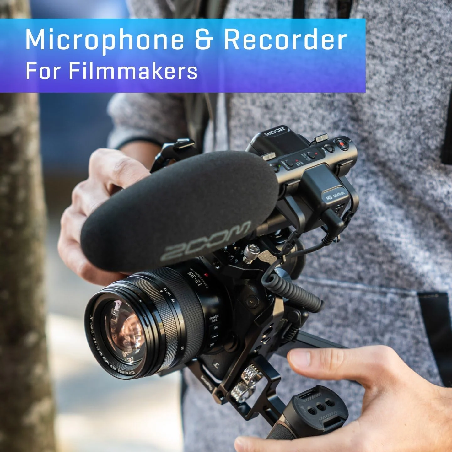 میکروفون شاتگان استریو زوم M3 MicTrak با حالت های 32 بیتی شناور، 90 درجه، 120 درجه و MONO، به همراه لرزه گیر، سازگار با میکروفون USB و تغذیه با باتری میکروفون شاتگان استریو زوم M3 MicTrak با حالت های 32 بیتی شناور، 90 درجه، 120 درجه و MONO، به همراه لرزه گیر، سازگار با میکروفون USB و تغذیه با باتری