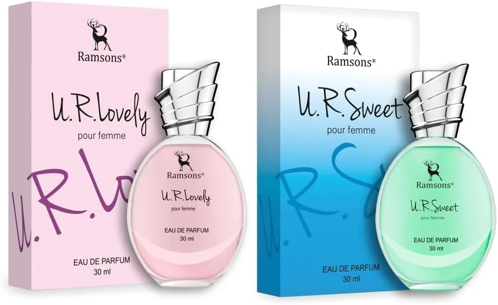 مجموعه ادو پرفیوم زنانه رامسونز مدل U R LOVELY & U R SWEET | 30 میلی لیتر x 2