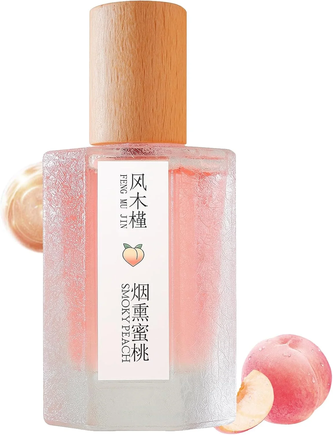 اسپری خوشبو کننده با رایحه هلو، عطر هلو دودی Feng Mu Jin 50 میلی لیتر، عطرهای زنانه با رایحه میوه ای، چوبی و گلی با ماندگاری طولانی (1)