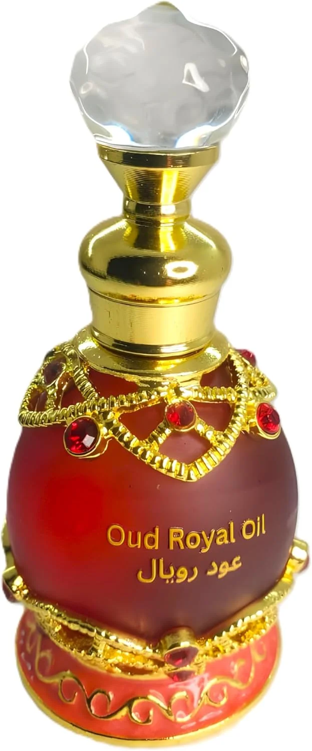 Oud Royal – Concentrated Oil-Based Perfume | Unisex | Long Lasting | 15 ml Glass Bottle with Fabric Pouch | by alghaneim Perfumes