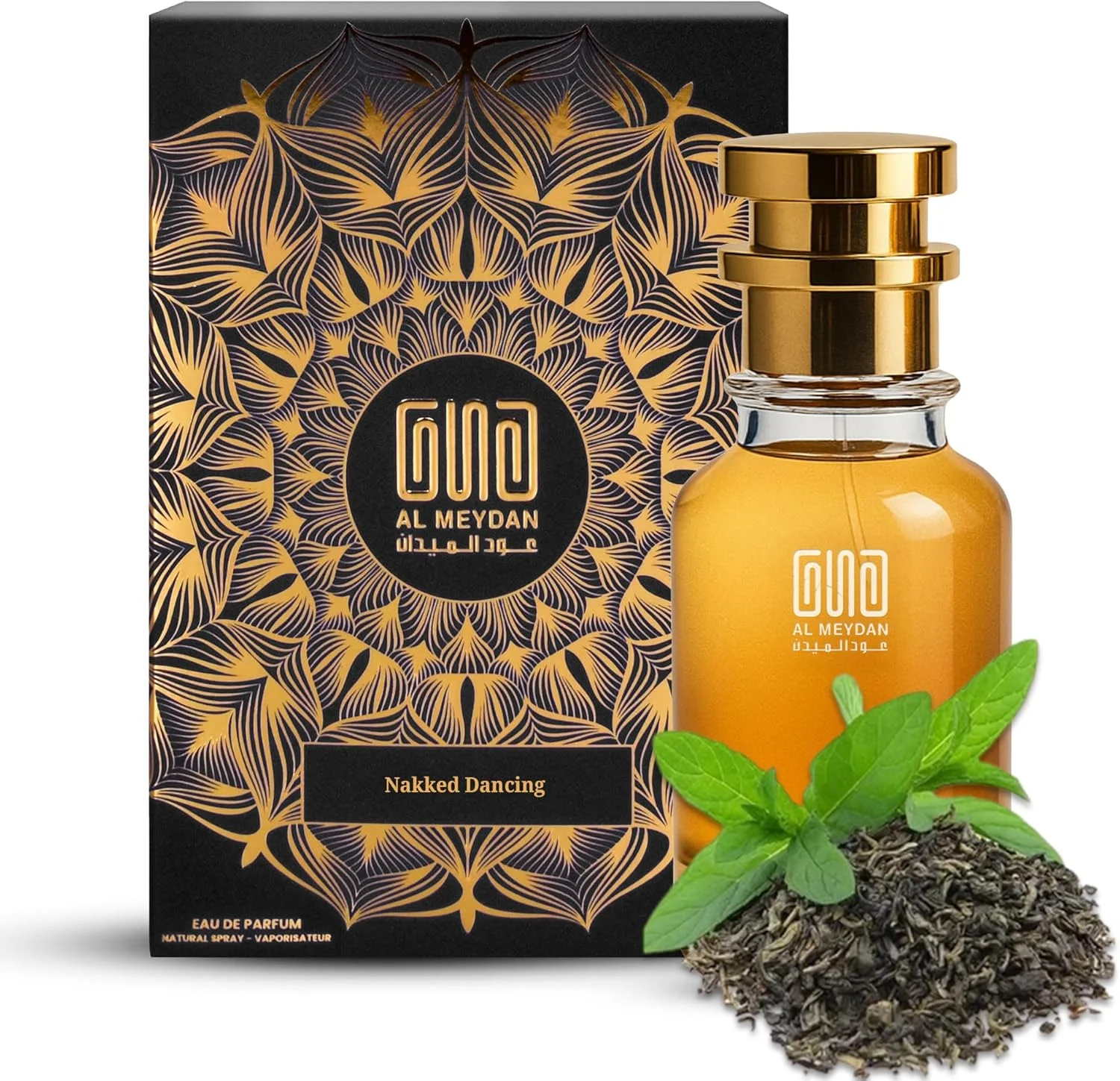 عطر روغنی زنانه عود المیدان – الهام گرفته از Nakked Dancing – عطر روغنی بدون الکل با رایحه چای سبز، زنبق و چوب صندل – ماندگاری طولانی، ظریف و مدرن (80 میلی لیتر)