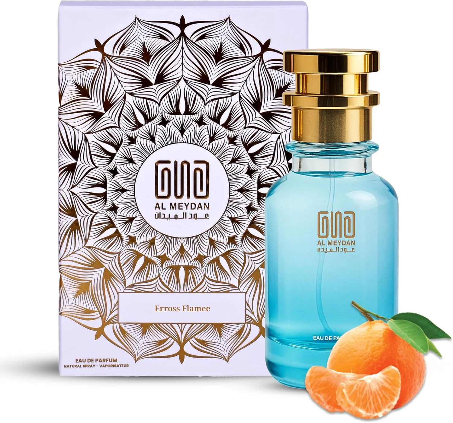 عطر روغنی زنانه عود المیدان – الهام گرفته از اروس فلامه – عطر روغنی بدون الکل با رایحه مرکبات، وانیل و چوب – ماندگاری طولانی، رایحه ای تازه و هوس انگیز (50 میلی لیتر)