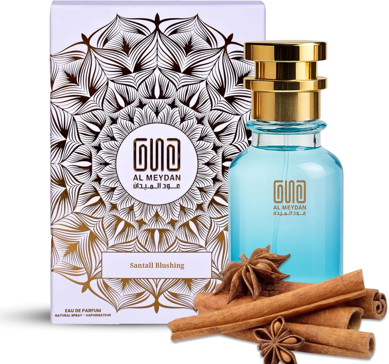 عطر روغنی زنانه عود المیدان – الهام گرفته از سانتال بلاشینگ – عطر روغنی بدون الکل با رایحه ادویه جات، یاس و چوب صندل – ماندگاری طولانی، گرم و حسی (80 میلی لیتر)