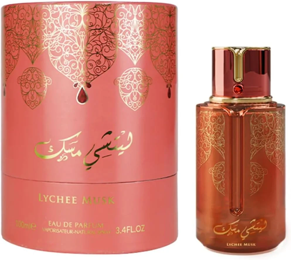 عطر ادکلن زنانه و مردانه مای پرفیومز LYCHEE MUSK از مجموعه پرستیژ عربیات، مجموعه Premium Musk، حجم 100 میلی لیتر