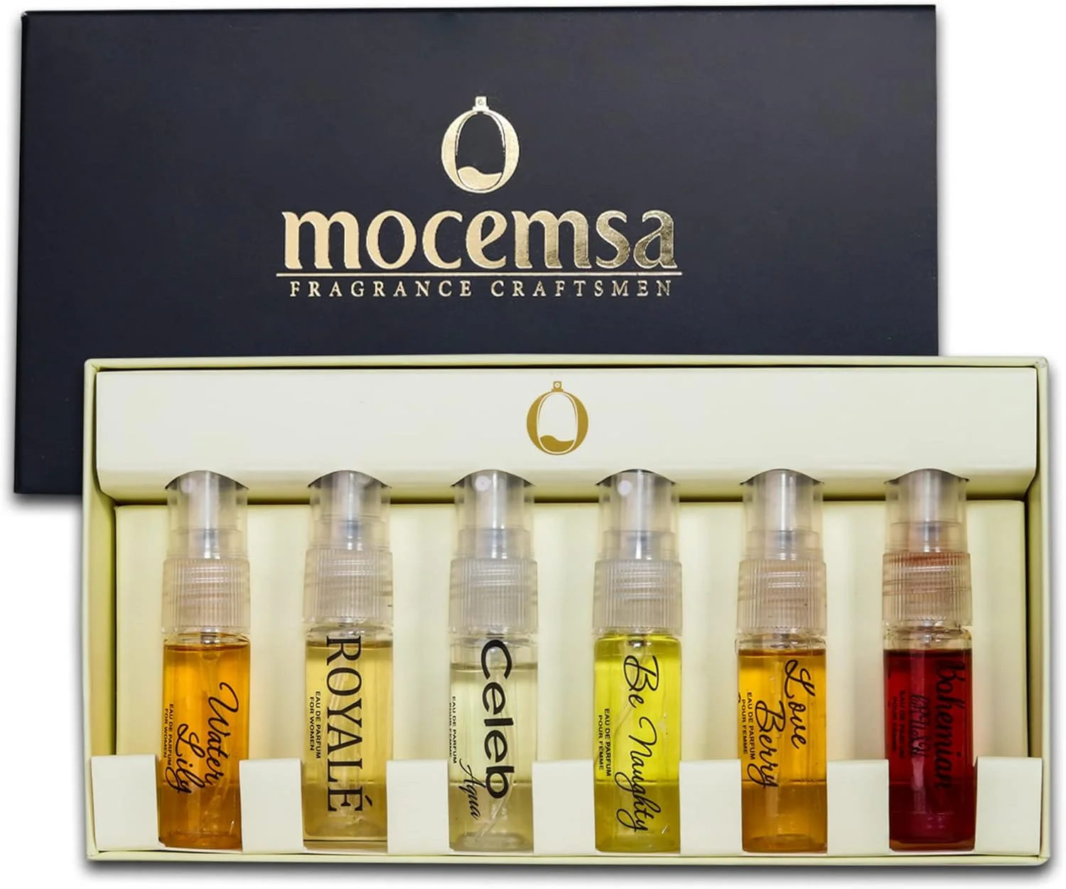 ست هدیه تستی عطر زنانه MOCEMSA، بسته 6 عددی عطر جیبی ادو پرفیوم با رایحه ماندگار، 36 میلی لیتر