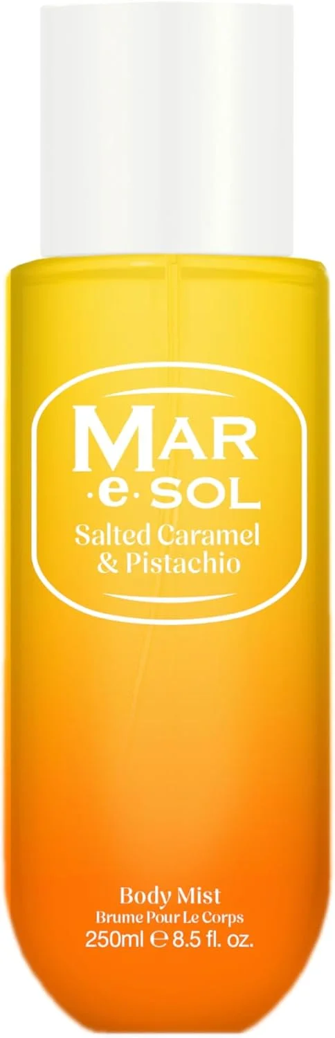 اسپری بدن زنانه مار.ای.سول با رایحه کارامل شور و پسته، 250 میلی لیتر – رایحه شیرین و آجیلی ماندگار، اسپری بدن عطر با طراوت