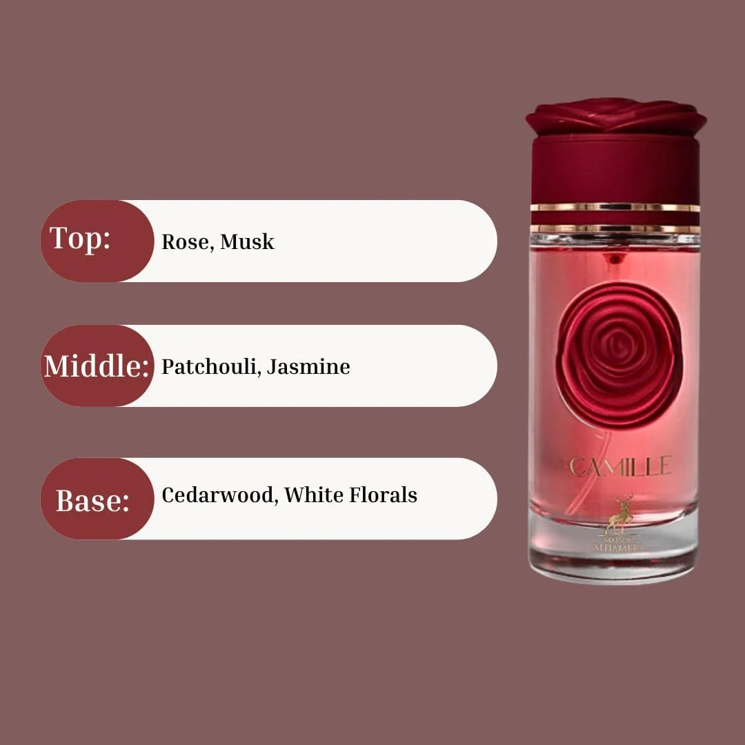 ادکلن زنانه میسون الحمبرا Camille، اسپری ادو پرفیوم، ۱۰۰ میلی لیتر