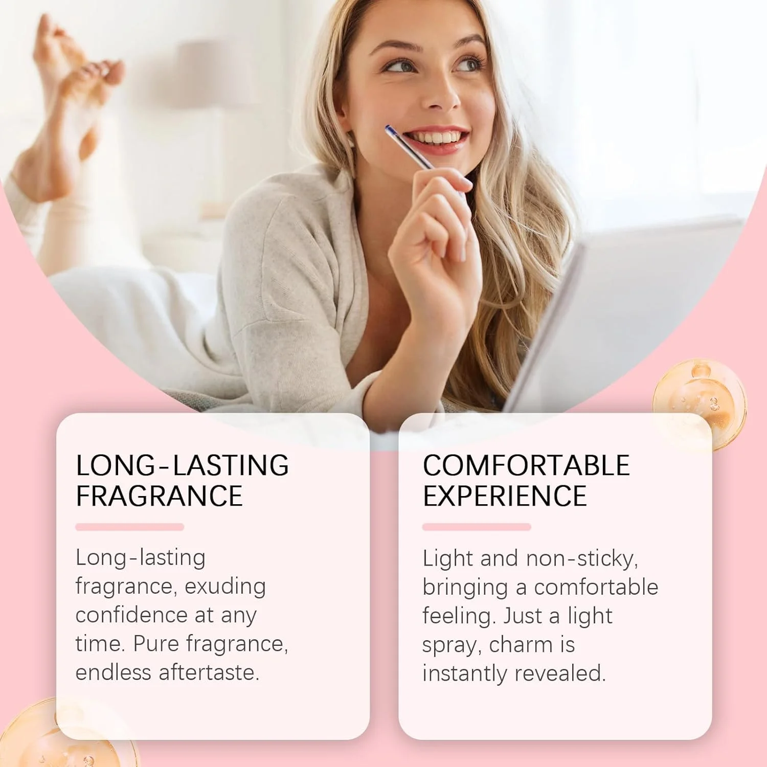 عطر فرمون زنانه و مردانه LBOYLOVE®، عطر وانیل کهربایی، ادو پرفیوم ماندگار، اسپری عطر سایز مسافرتی (01# وانیل کهربایی)