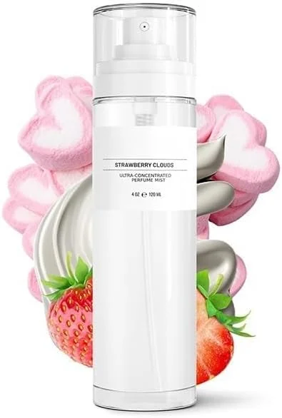 عطر غلیظ ابر توت فرنگی LBOYLOVE®، روغن عطر لوکس، عطرهای وانیلی کاراملی، روغن عطر فوق غلیظ زنانه، عطر حمام و دوش (#، توت فرنگی)