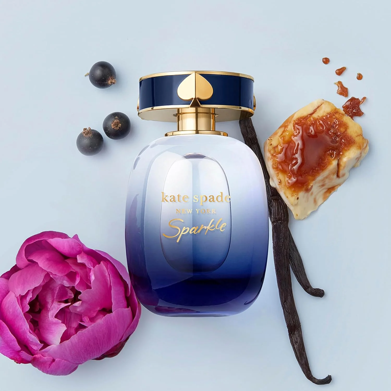 عطر زنانه کیت اسپید نیویورک - Sparkle Eau De Parfum Intense - رایحه گرم و گلی - با نت های انگور فرنگی سیاه، گل صد تومانی و وانیل - 38 میلی لیتر