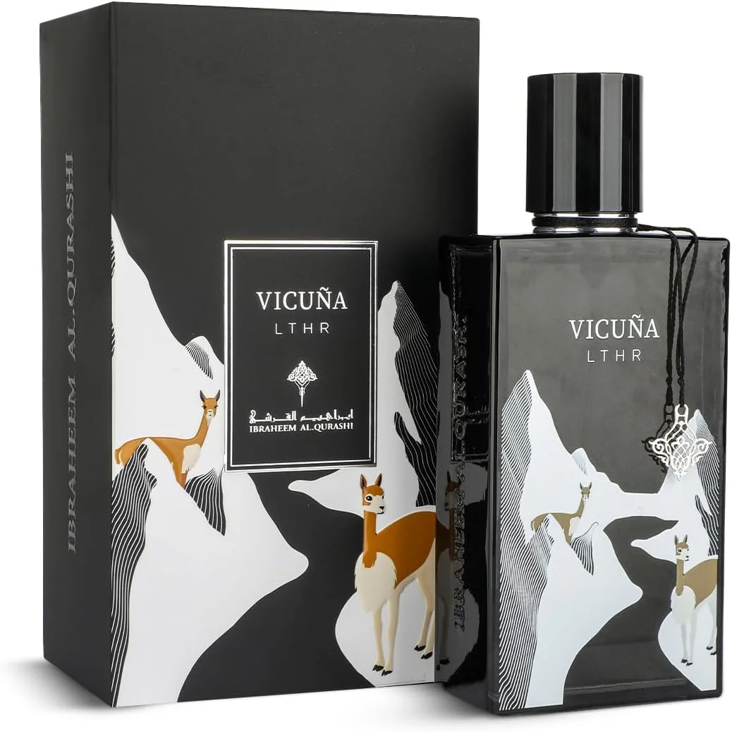 ادکلن ابراهیم القرشی Vicuna Leather Eau de Parfum - حجم 75 میلی لیتر، لوکس و ماندگاری طولانی، عطر زنانه، عطر مردانه، رایحه ای با طراوت