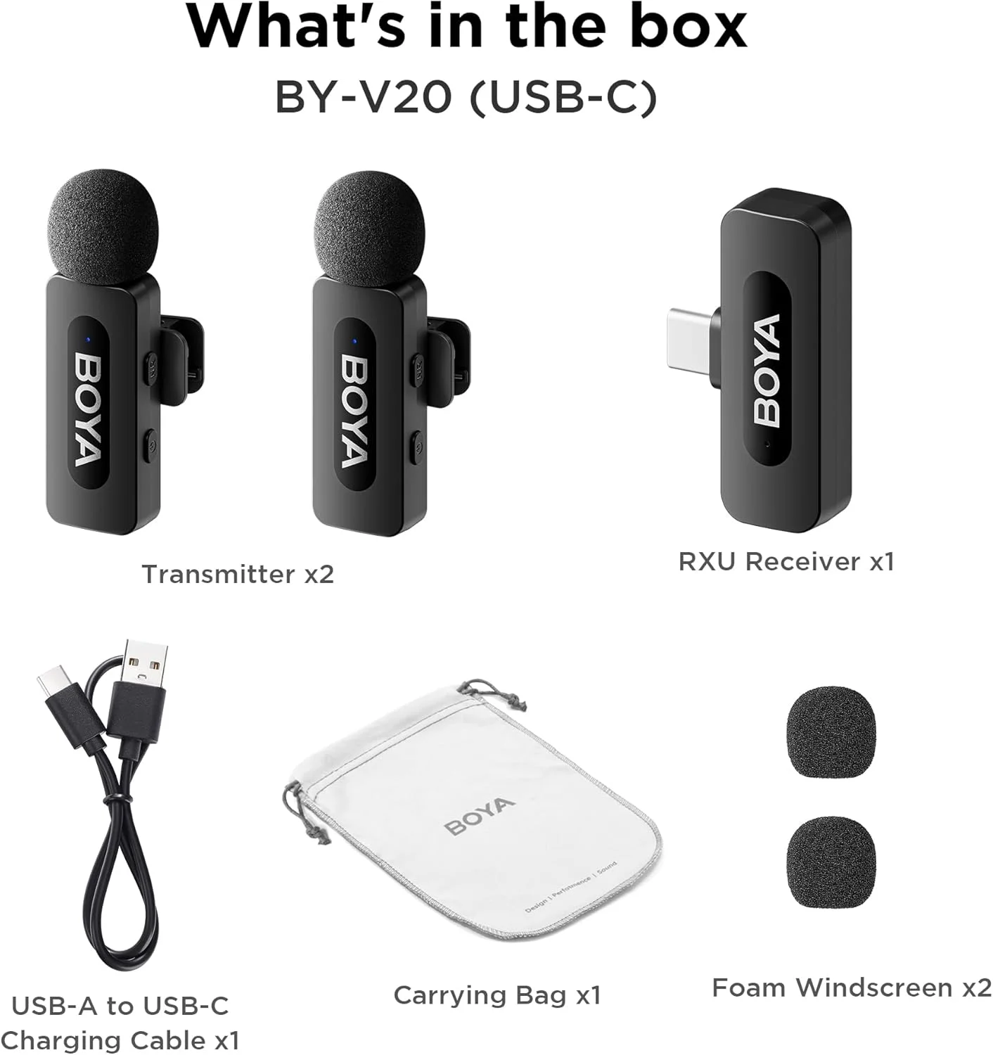 میکروفون یقه ای بی سیم دوگانه BOYA برای گوشی های هوشمند اندروید، آیفون 15، لپ تاپ - میکروفون کاندنسر USB C همه جهته برای ضبط ویدیو، مصاحبه، پادکست، ولاگ، پخش زنده یوتیوب (TX+TX+RX) میکروفون یقه ای بی سیم دوگانه BOYA برای گوشی های هوشمند اندروید، آیفون 15، لپ تاپ - میکروفون کاندنسر USB C همه جهته برای ضبط ویدیو، مصاحبه، پادکست، ولاگ، پخش زنده یوتیوب (TX+TX+RX)