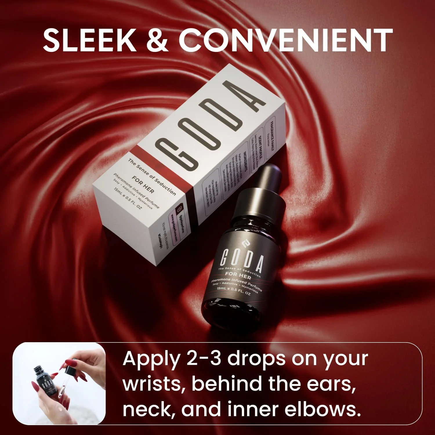 عطر فرمون زنانه گودا - اورجینال - رایحه های ماندگار زنانه با یاس و رز، وگان و بدون تست حیوانی - 15 میلی لیتر عطر فرمون زنانه گودا - اورجینال - رایحه های ماندگار زنانه با یاس و رز، وگان و بدون تست حیوانی - 15 میلی لیتر