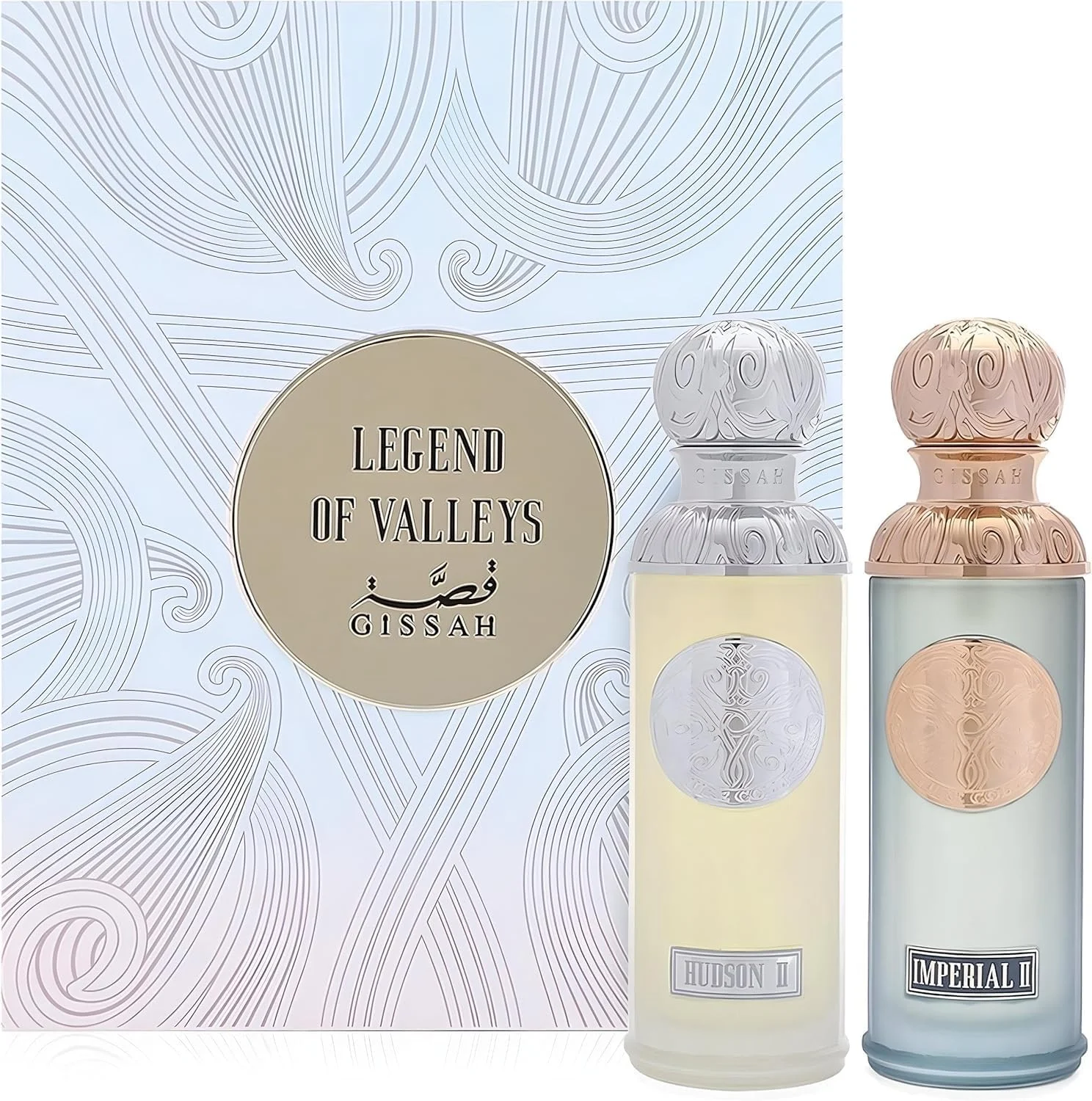 ست هدیه 2 عددی عطر قصه Legend Of Valley | Imperial Valley 90 ML + Hudson II 90 ML | عطر زنانه و مردانه