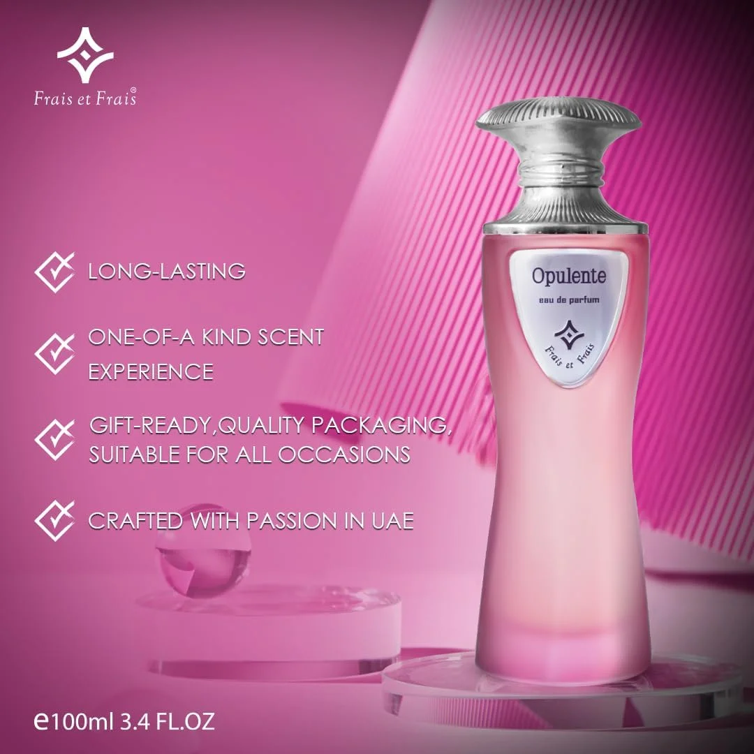 ادکلن زنانه فراس ات فراس مدل Opulente حجم 100 میلی لیتر - ادو پرفیوم - رایحه گلی شرقی با ترنج، یلانگ یلانگ و مشک