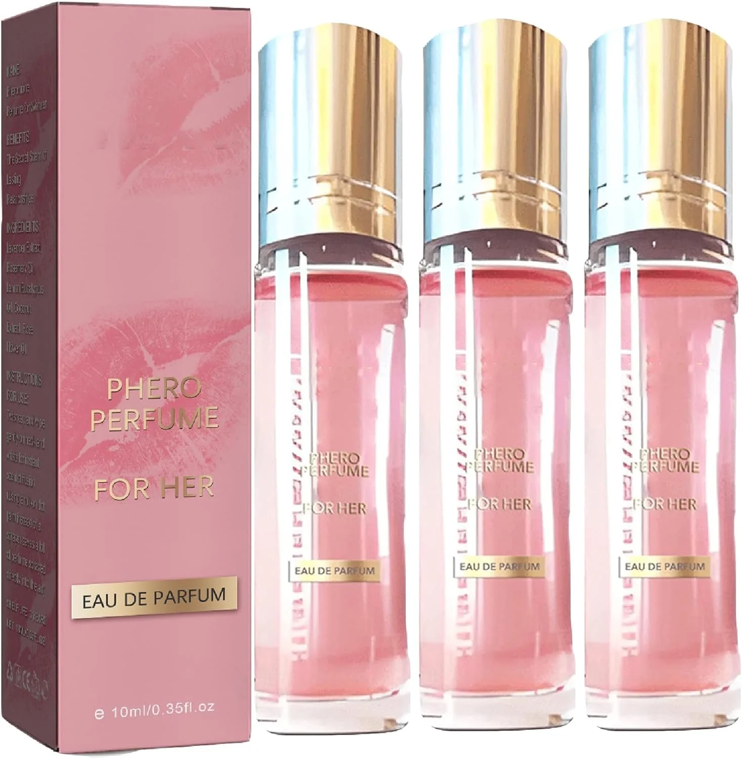 عطر فرمونی زنانه EXNOX Vulani، روغن فرومونت، عطر جذابیت، رولی با ماندگاری طولانی برای زنان، رایحه طبیعی گل (3 عدد)