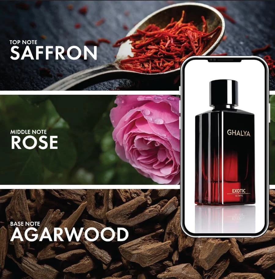 ادو پرفیوم رایحه های خاص GHALYA - 80 میلی لیتر | عطر گلی چوبی برای مردان و زنان با ماندگاری طولانی ادو پرفیوم رایحه های خاص GHALYA - 80 میلی لیتر | عطر گلی چوبی برای مردان و زنان با ماندگاری طولانی