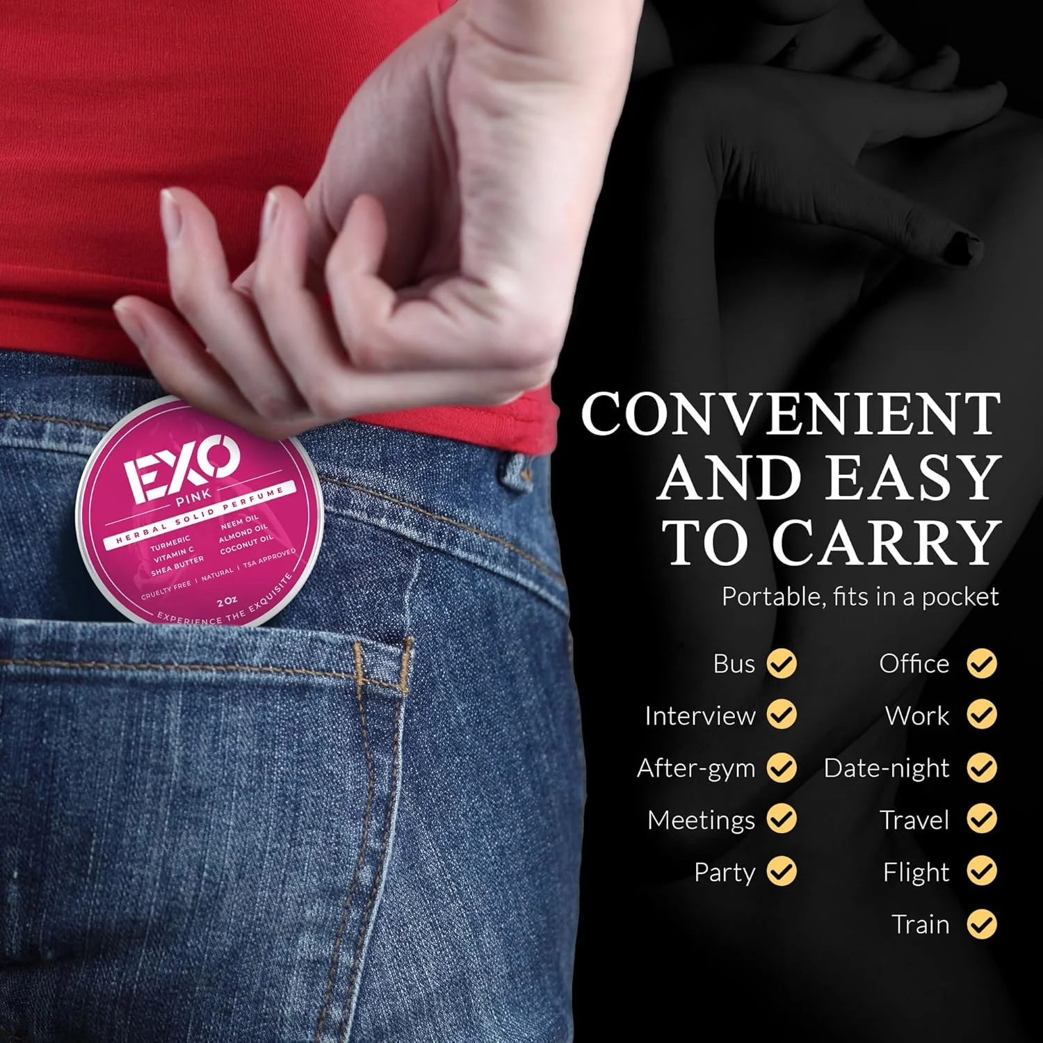 عطر جامد ادو پرفیوم زنانه EXO Pink Herbal، رایحه گلی و شیرین با نت های زنبق، نعناع هندی خاکی، وانیل گرم و نبات، بدون الکل، بدون تست حیوانی، هدیه، عطر زنانه، 2 اونس عطر جامد ادو پرفیوم زنانه EXO Pink Herbal، رایحه گلی و شیرین با نت های زنبق، نعناع هندی خاکی، وانیل گرم و نبات، بدون الکل، بدون تست حیوانی، هدیه، عطر زنانه، 2 اونس