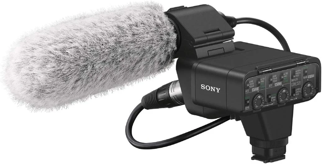 کیت آداپتور صوتی دیجیتال XLR سونی مدل XLR-K3M به همراه میکروفون شاتگان کیت آداپتور صوتی دیجیتال XLR سونی مدل XLR-K3M به همراه میکروفون شاتگان