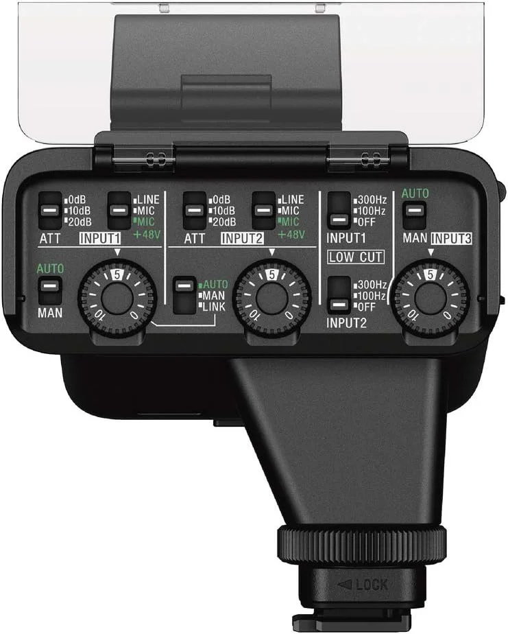کیت آداپتور صوتی دیجیتال XLR سونی مدل XLR-K3M به همراه میکروفون شاتگان کیت آداپتور صوتی دیجیتال XLR سونی مدل XLR-K3M به همراه میکروفون شاتگان