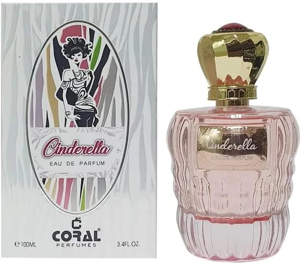 ادکلن زنانه کورال سیندرلا | عطر لوکس ماندگار | ترنج و گلابی تازه با یاس، شکوفه پرتقال و عنبر گرم ادو پرفیوم - 100 میلی لیتر | ساخت دبی توسط کورال پرفیومز