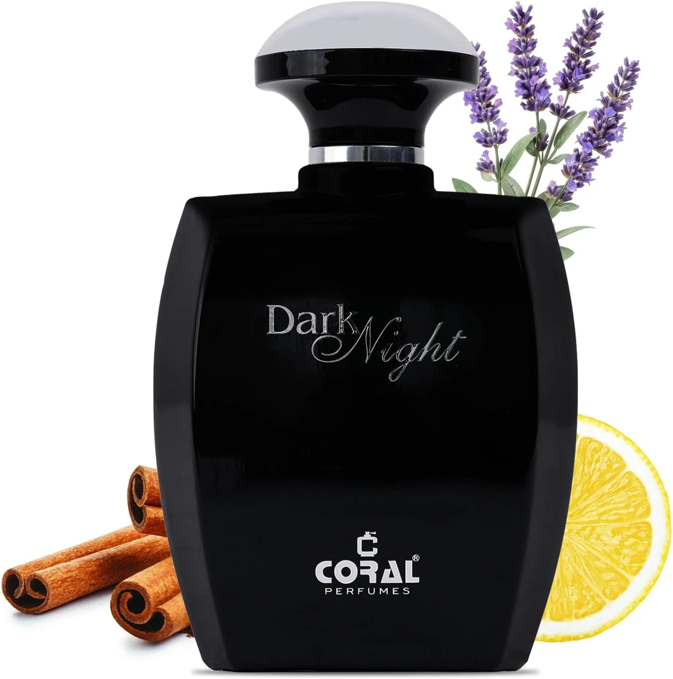 ادکلن مردانه کورال دارک نایت - 100 میلی لیتر | ادو پرفیوم | رایحه مردانه ماندگار | رایحه تند، چوبی و تازه با ترنج، اسطوخودوس، وتیور و چرم