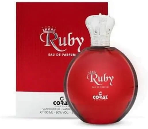 عطر زنانه کورال روبی | رایحه لوکس ماندگار | رایحه میوه ای، گلی و کهربا گرم با آکوردهای مشک و وانیل ادو پرفیوم - 100 میلی لیتر | ساخت دبی توسط کورال پرفیومز عطر زنانه کورال روبی | رایحه لوکس ماندگار | رایحه میوه ای، گلی و کهربا گرم با آکوردهای مشک و وانیل ادو پرفیوم - 100 میلی لیتر | ساخت دبی توسط کورال پرفیومز