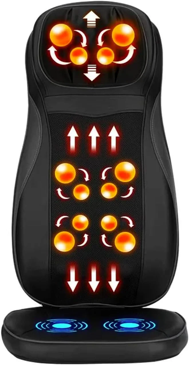 ماساژور صندلی JC Buckman RelieveUs برای ماساژ کامل کمر، مشکی ماساژور صندلی JC Buckman RelieveUs برای ماساژ کامل کمر، مشکی