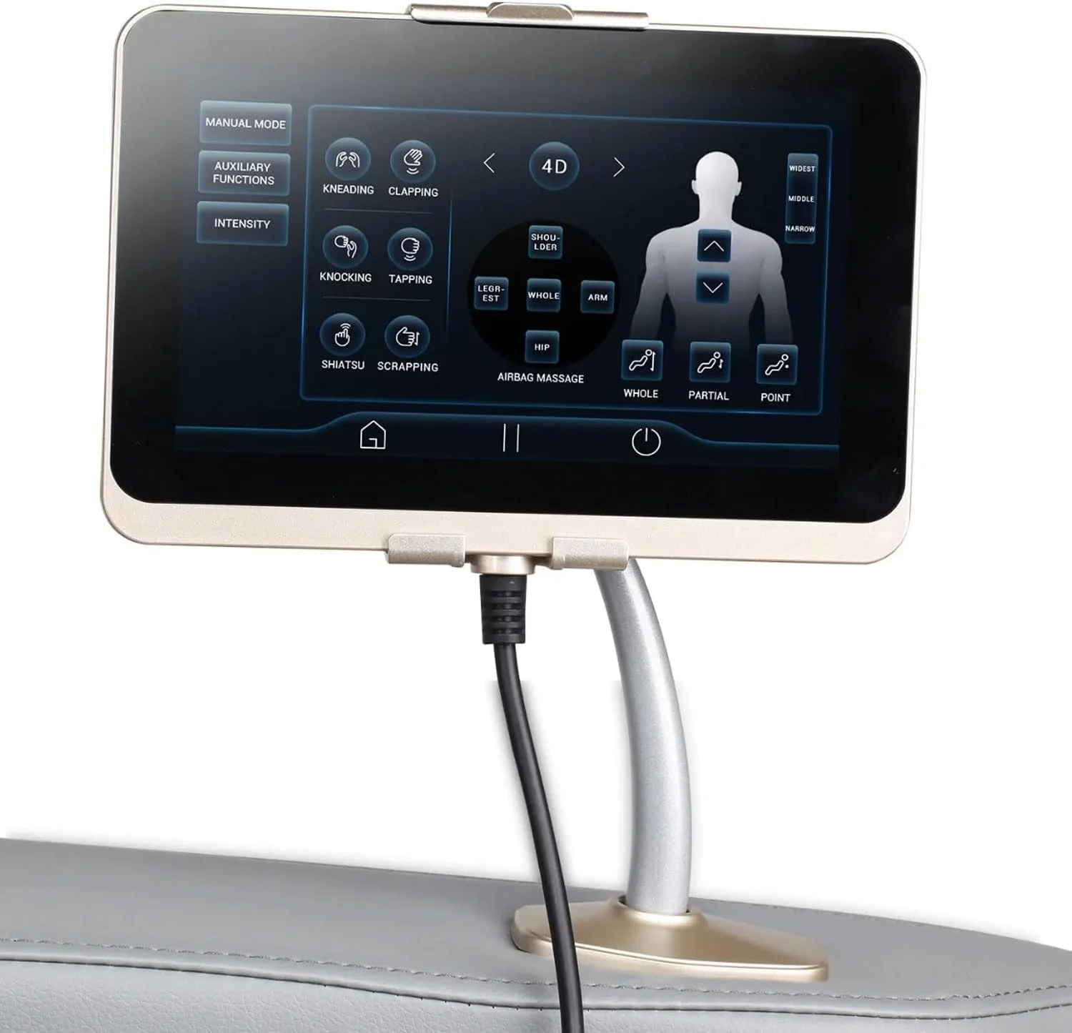 صندلی ماساژور فول بادی JC BUCKMAN ElateUs+ 4D با 24 برنامه خودکار، حسگرهای هوشمند، حالت Zero Gravity، مسیر فوق العاده طولانی، کشش دو طرفه، گرما درمانی، بلندگوهای HIFI BT و 6 تکنیک ماساژ