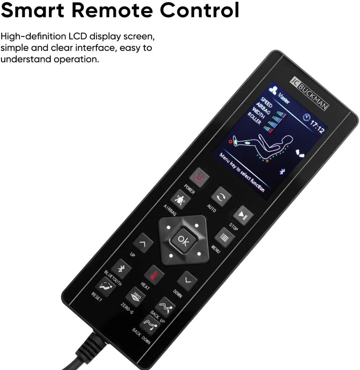 صندلی ماساژ سه بعدی تمام بدن JC Buckman ReviveUs با 12 برنامه خودکار، مشکی صندلی ماساژ سه بعدی تمام بدن JC Buckman ReviveUs با 12 برنامه خودکار، مشکی