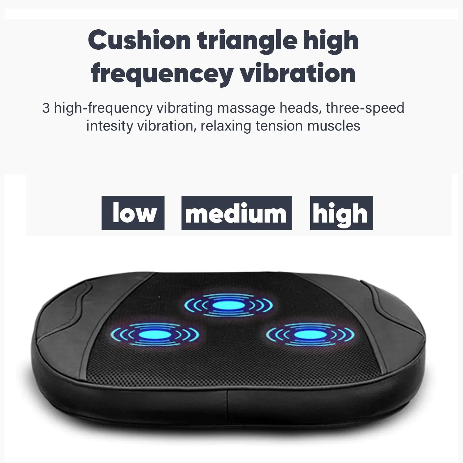 ماساژور صندلی JC Buckman RelieveUs برای ماساژ کامل کمر، مشکی