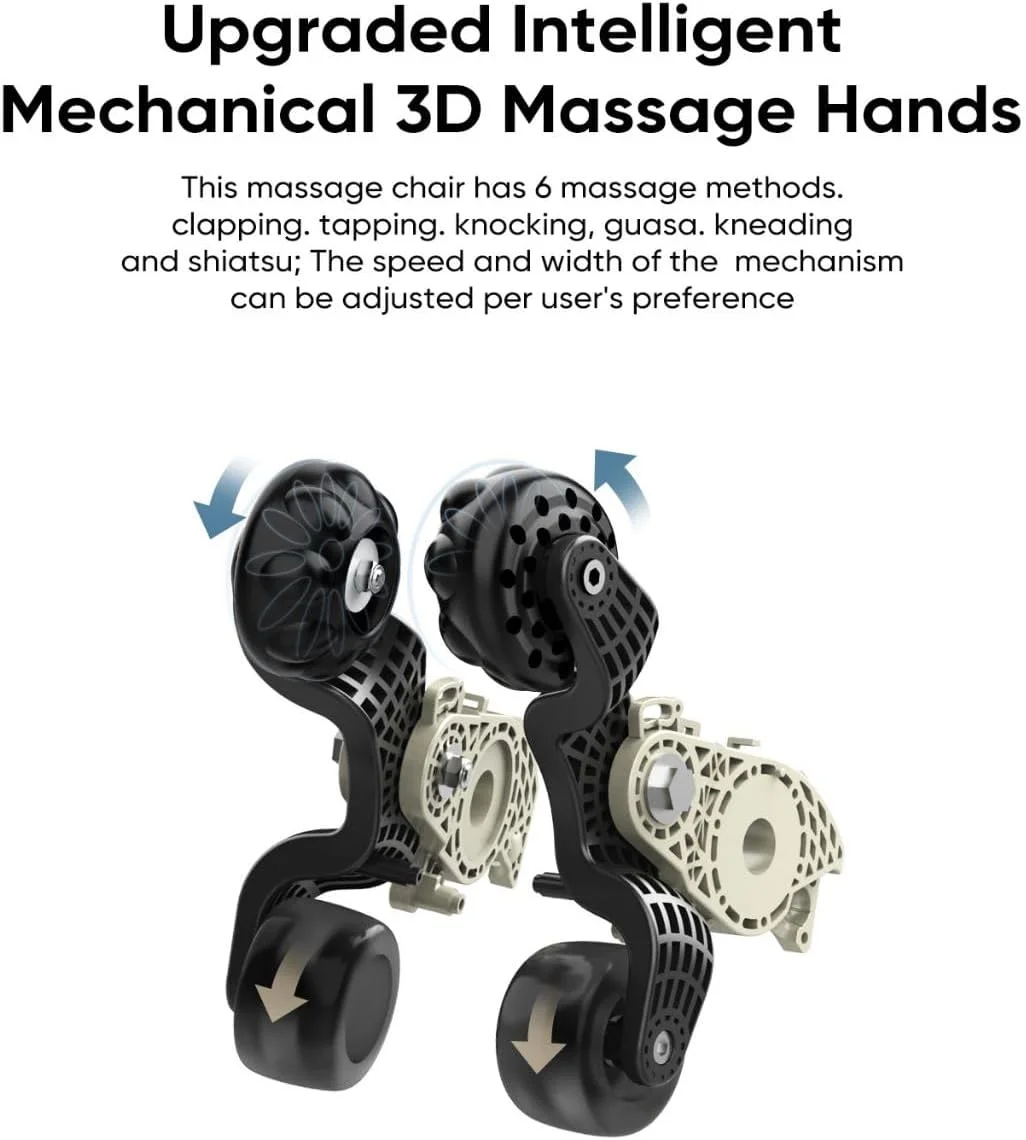 صندلی ماساژ سه بعدی تمام بدن JC Buckman ReviveUs با 12 برنامه خودکار، مشکی صندلی ماساژ سه بعدی تمام بدن JC Buckman ReviveUs با 12 برنامه خودکار، مشکی