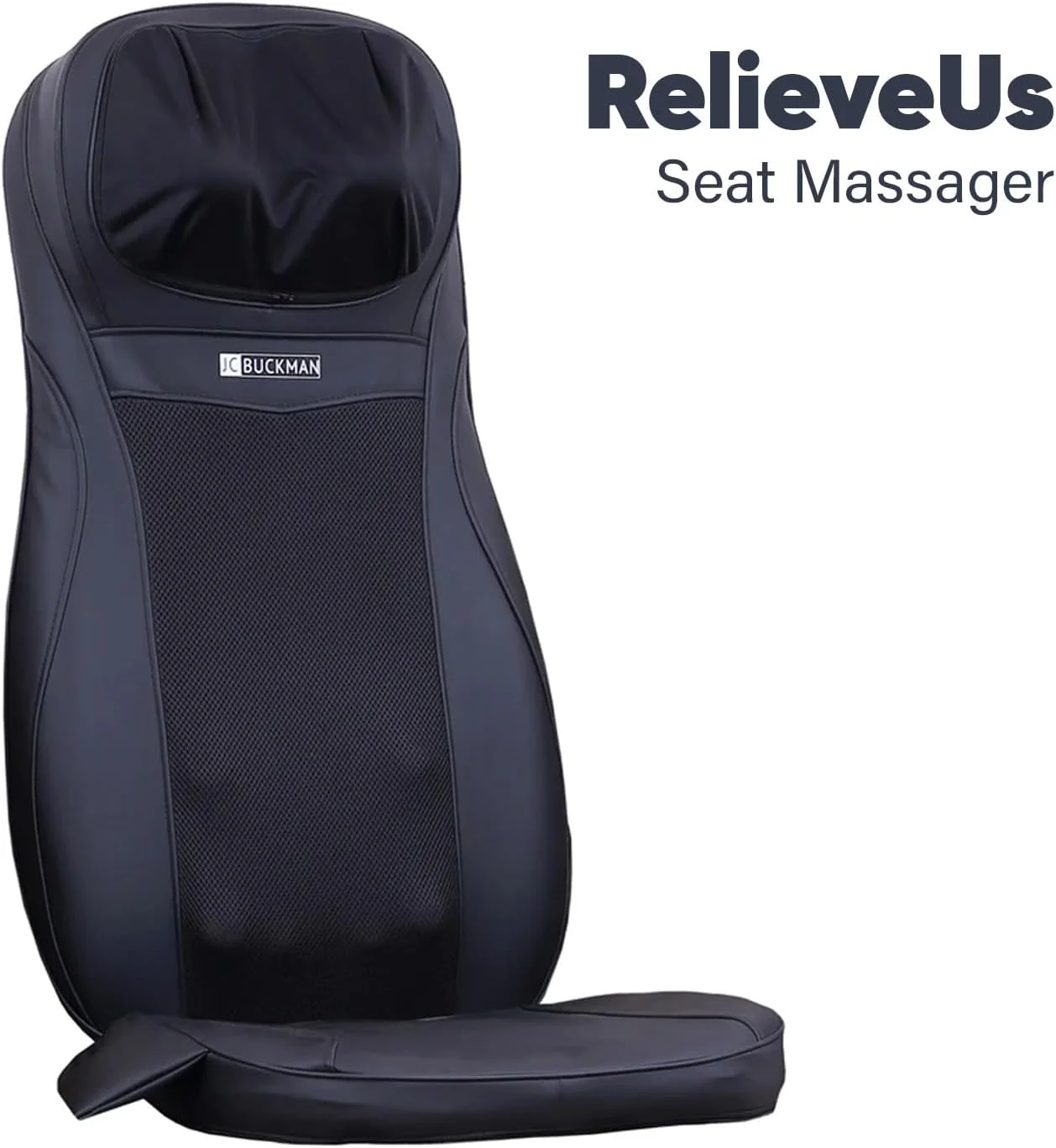 ماساژور صندلی JC Buckman RelieveUs برای ماساژ کامل کمر، مشکی